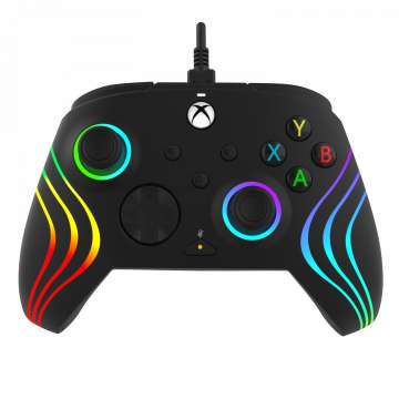 PDP Xbox Series X/S & PC USB Gamepad Black Afterglow Wave
