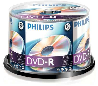 Philips DVD-R 4,7Gb 16x Hengeres 50db/csomag (50-es címke)