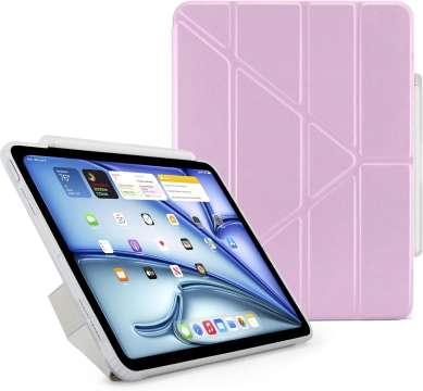 Pipetto Origami No3 Pencil Case for iPad Air 11 (M3/M2) / iPad Air 10.9 (2022/2020) Metallic Purple