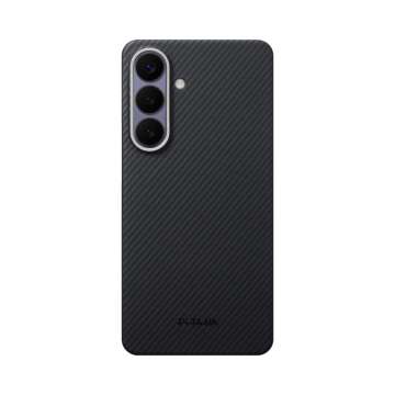 Pitaka Edge Twill (Aaron Button) case for Samsung Galaxy S26+ Black/Grey