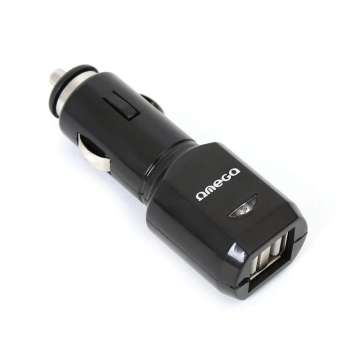 Platinet Omega Car Charger 2xUSB Black