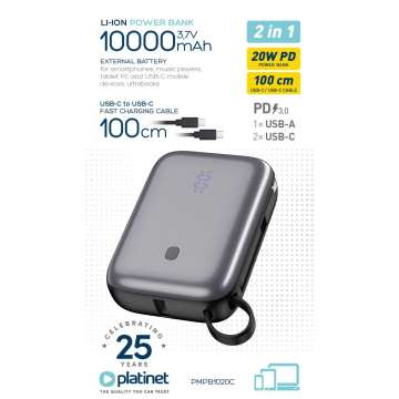 Platinet PMPB1020C 10000mAh PowerBank Black