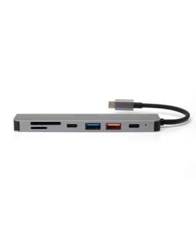 Platinet USB-C Gen2 Media Hub 10GB/S 7in1 HDMI 4K USB-A3.2/ USB-A2.0/ USB-C PD 100W/ USB-C2.0/ SD/ MicroSD Aluminium Platinet USB-C Gen2 Media Hub 10GB/S 7in1 HDMI 4K USB-A3.2/ USB-A2.0/ USB-C PD 100W/ USB-C2.0/ SD/ MicroSD Aluminium