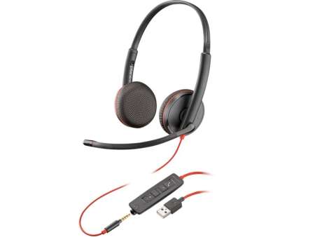 Poly Plantronics Blackwire C3225 Headset Black Poly Plantronics Blackwire C3225 Headset Black