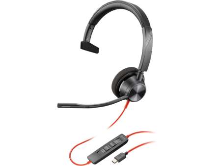 Poly Plantronics Blackwire C3310 USB-C/A Headset Black Poly Plantronics Blackwire C3310 USB-C/A Headset Black