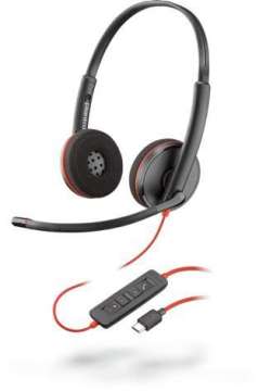 Poly Plantronics Blackwire USB-C C3220 Headset Black