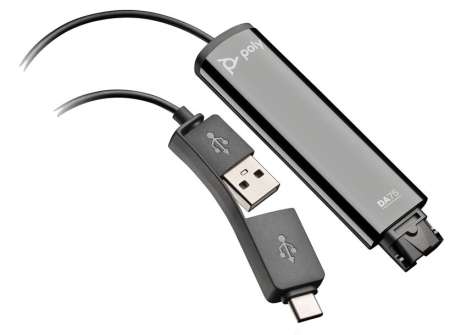 Poly Plantronics DA75 USB USB adapter kábel Poly Plantronics DA75 USB USB adapter kábel