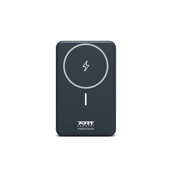 Port Designs 10000mAh MageSafe Compatible Wireless Powerbank Black