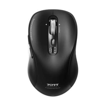 Port Designs 900707CW Wireless Rechargeable Bluetooth Expert Mouse Black Port Designs 900707CW Wireless Rechargeable Bluetooth Expert Mouse Black
