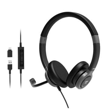 Port Designs Stereo USB headphone PRO ON''R 300 Black Port Designs Stereo USB headphone PRO ON''R 300 Black