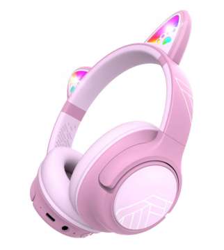 PowerLocus Bobo Ears Kids Bluetooth Headset Pink