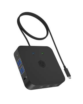Raidsonic IcyBox IB-DK4090-C 12in1 USB-C Docking Station Black Raidsonic IcyBox IB-DK4090-C 12in1 USB-C Docking Station Black