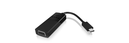 Raidsonic IB-AC533-C USB Type-C to VGA adapter Black Raidsonic IB-AC533-C USB Type-C to VGA adapter Black