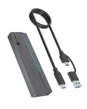 Raidsonic IcyBox M.2 SATA/NVMe SSD Enclosure USB3.2 Gen2 Type-C Black