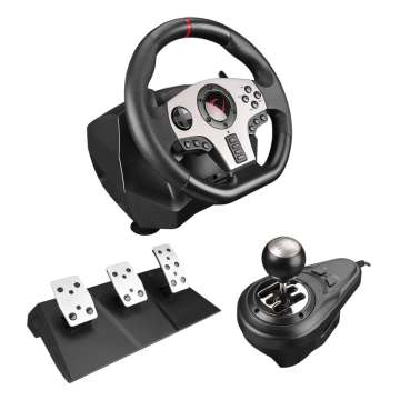 Rampage V902 PC-3 Pedal Gaming Wheel Black