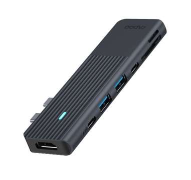 Rapoo UCM-2003 7in1 USB-C Multiport Adapter Grey Rapoo UCM-2003 7in1 USB-C Multiport Adapter Grey