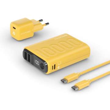 Realpower PB-10000 Set 10000mAh Powerbank Yellow