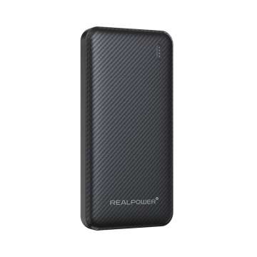 Realpower PB-10000 SSB 10000mAh PowerBank Black