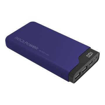 Realpower PB-15000C Startseite 15000mAh PowerBank Navy Blue Realpower PB-15000C Startseite 15000mAh PowerBank Navy Blue