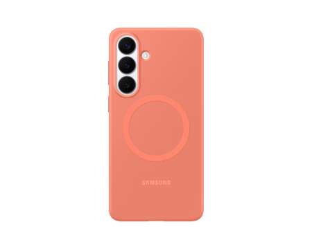 Samsung Galaxy S26+ Silicone Magnet Case Coralred