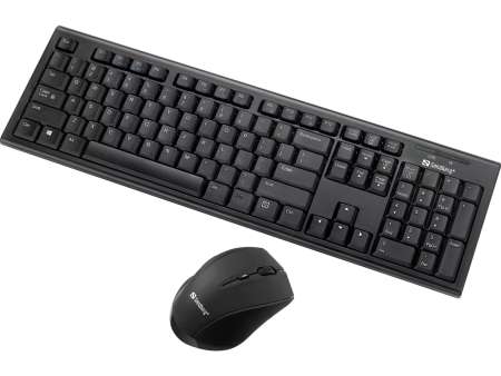 Sandberg Office DesktopSet INT Wireless Keyboard Combo Black HU
