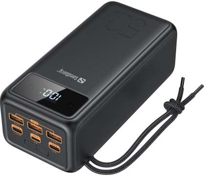 Sandberg Powerbank USB-C PD 130W 50000 50000mAh PowerBank Black Sandberg Powerbank USB-C PD 130W 50000 50000mAh PowerBank Black