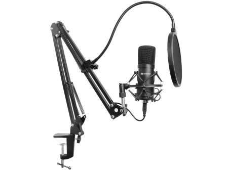 Sandberg Streamer USB Microphone Kit Black Sandberg Streamer USB Microphone Kit Black