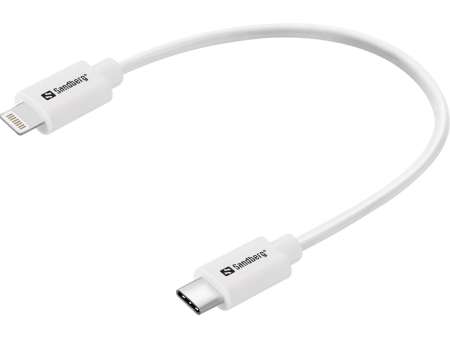 Sandberg USB-C PD to Lightning cable 0,2m White
