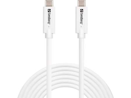 Sandberg USB3.2 USB-C to USB-C cable 3m White