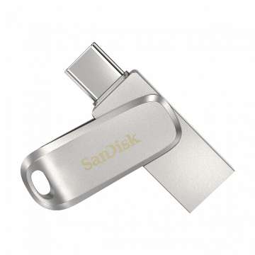Sandisk 1TB Ultra Dual Drive Luxe USB Type-C Flash Drive Silver Sandisk 1TB Ultra Dual Drive Luxe USB Type-C Flash Drive Silver