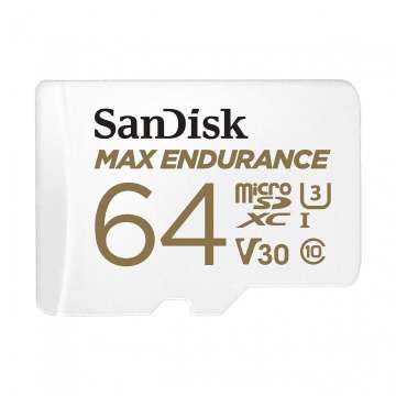 Sandisk 64GB microsSDXC Max Endurance Class 10 U3 V30 adapter nélkül
