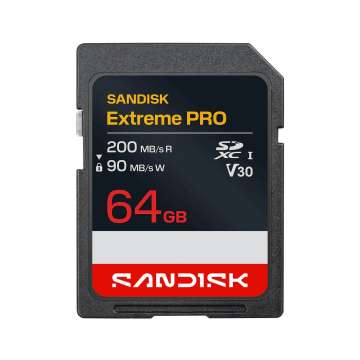 Sandisk 64GB SDHC Extreme Pro UHS-I U3 V30