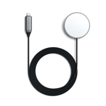 Satechi Magnetic Wireless Charging Cable Space Gray Satechi Magnetic Wireless Charging Cable Space Gray