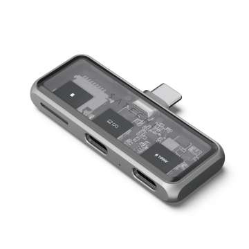 Satechi Mobile XR Hub with dual USB-C and microSD Space Gray