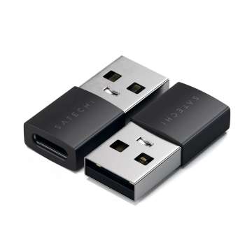 Satechi Type-A to Type-C Adapter Space Black (2 Pack)