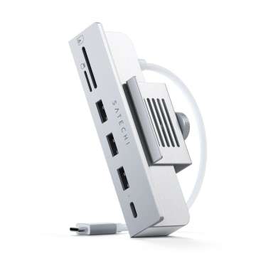 Satechi USB-C Clamp Hub iMac 24" (2021) White Satechi USB-C Clamp Hub iMac 24" (2021) White
