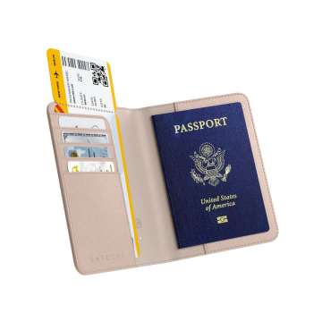 Satechi Vegan-Leather FindAll Passport Cover Sand