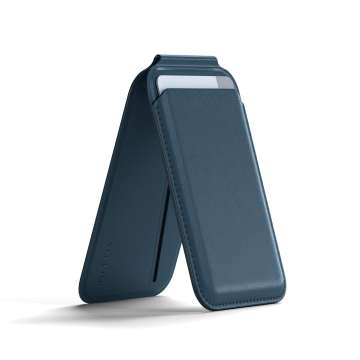 Satechi Vegan-Leather Magnetic Wallet Stand (iPhone 12/13/14/15 all models) Dark Blue Satechi Vegan-Leather Magnetic Wallet Stand (iPhone 12/13/14/15 all models) Dark Blue