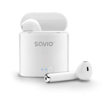 Savio TWS-01 Bluetooth Headset White Savio TWS-01 Bluetooth Headset White