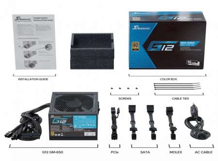 Seasonic 650W 80+ Gold G12 GM Seasonic 650W 80+ Gold G12 GM