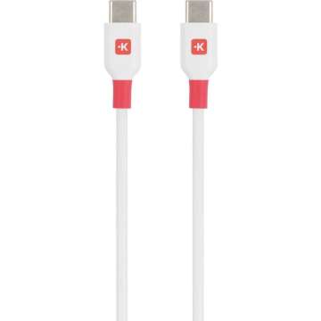 SKROSS USB-C to USB-C fast charger cable 1,2m White