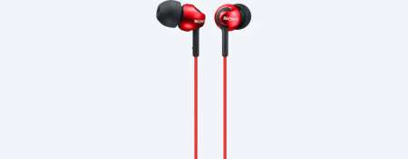 Sony MDR-EX110APR Headphone Red