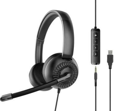 Speedlink Metis Stereo Headset with sound card Black