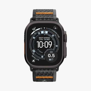 Spigen Athlex Air 2 Active Band for Apple Watch 49mm/46mm/45mm/44mm Black Orange