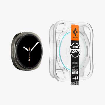 Spigen Glass tR EZ Fit for Galaxy Watch 8 (40mm) 2 Pack