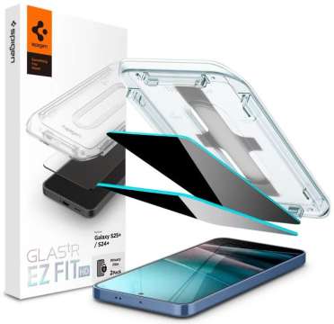 Spigen Glass tR EZ Fit HD (Privacy) 2 Pack - Samsung Galaxy S25+/S24+ Spigen Glass tR EZ Fit HD (Privacy) 2 Pack - Samsung Galaxy S25+/S24+