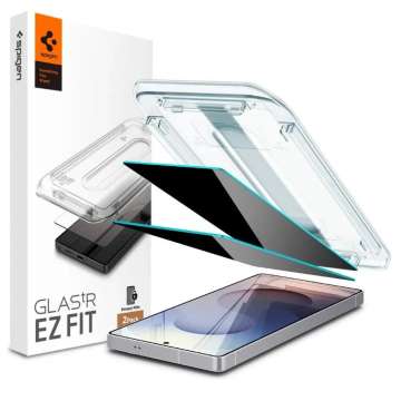 Spigen Glass tR EZ Fit HD (Privacy) Samsung Galaxy S25 Ultra 2 Pack