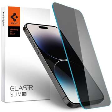 Spigen Glass tR Slim HD 1 Pack Anti Glare/Privacy Transparency Sensor Protection - iPhone 14 Pro Max Spigen Glass tR Slim HD 1 Pack Anti Glare/Privacy Transparency Sensor Protection - iPhone 14 Pro Max