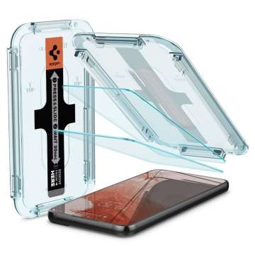 Spigen Glas.tR EZ Fit 2 Pack - Samsung Galaxy S22 Spigen Glas.tR EZ Fit 2 Pack - Samsung Galaxy S22