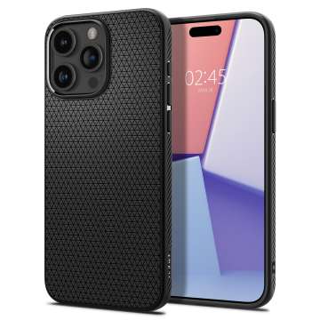 Spigen iPhone 15 Pro Case Liquid Air Matte Black Spigen iPhone 15 Pro Case Liquid Air Matte Black